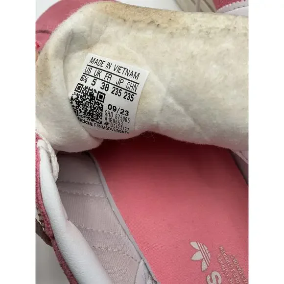 Adidas 'Gazelle' Pink Leather Bold Platform Sneaker Size 6.5 M - Picture 6 of 6